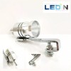LEDIN 1x Turbo Sound Whistle Simulator Muffler Silver Exhaust Pipe