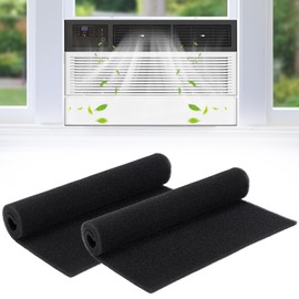 2 Pcs Cuttable Air Purifier Vent Filters - 24" x 15" Cut to Fit Replacement Filters, Washable Reusable Carbon Filter Rolls for AC Window Unit