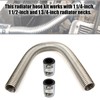 24" Stainless Steel Radiator Flexible Coolant Water Hose, Stainless Steel