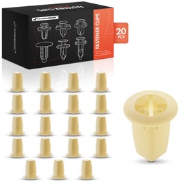 A-Premium 20PCS Nylon Square Nylon Screw Grommets Clips Compatible with Toyota Camry 1991-2023, RAV4, Corolla, Tacoma, Highlander & Honda CR-V, Civic, Accord & Nissan Altima, Rogue - For 8mm Hole