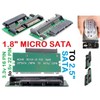 AYMBH 1.8" Micro SATA 16-Pin (7+7+2) Female to 2.5" SATA