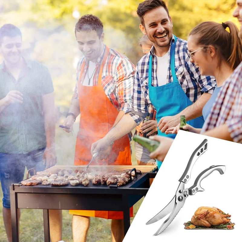 Kitchen Scissors Cooking Scissors Multi-functional Rust Resistant Cooking Scissors Stainless