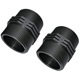 AERZETIX - C51983 - Set of 2 - Double Nipples with Plastic Thread Connection - Double Thread Male/Male - 2" x2" - PN6 Bar - Fittings Compression Connection for Screwing in
