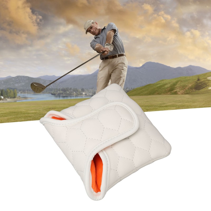 PU Golf Club Head Cover White Golf Head Cover Golf