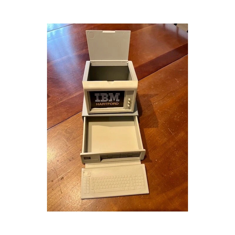 IBM Vintage 1983 Hartford IBM Advertising Personal Computer Desk Caddy