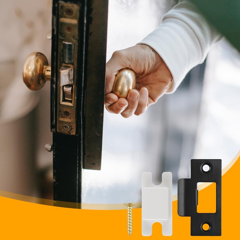 Lotsdonxia Stainless Steel Door Latch Strike Plate – 7 X