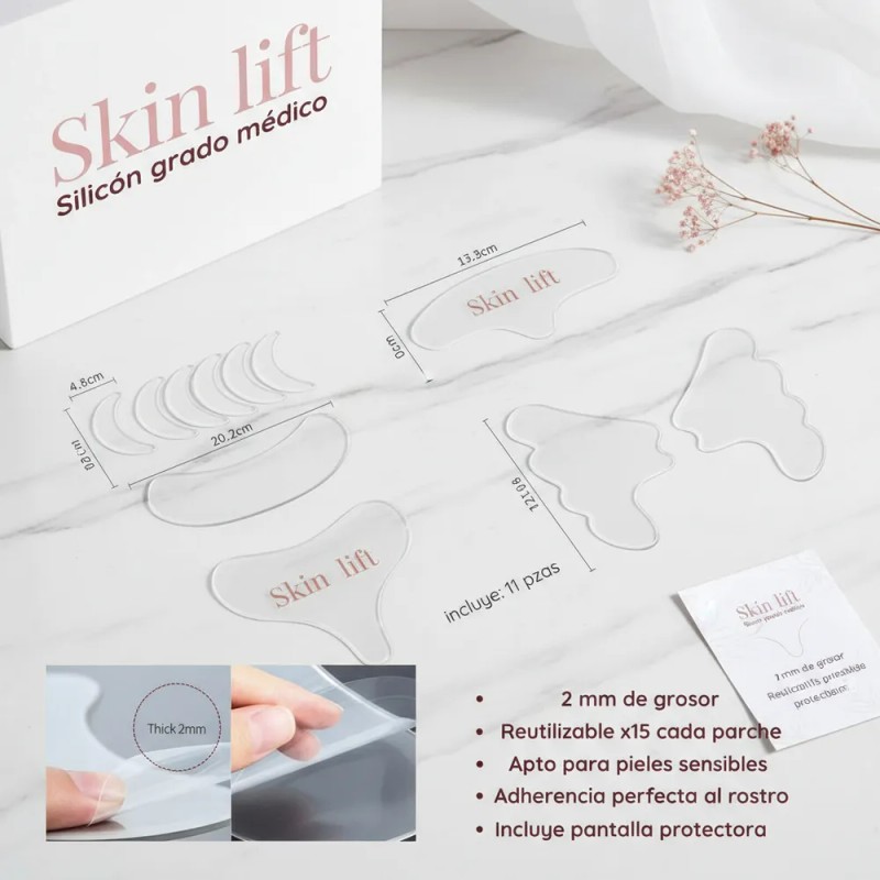 Parches Antiedad de Silicona Skin Lift Reutilizables Día y Noche