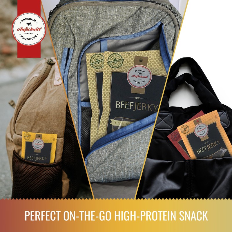 Aufschnitt Grass Fed Beef Jerky - Low Sodium, Certified Kosher