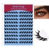 Mayhug Natural Lash Clusters Left&Right 120pcs Eyelash Clusters D Curl