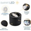 Sweet Led LED Surface-Mounted Spotlight Black Matt Dimmable CCT 5