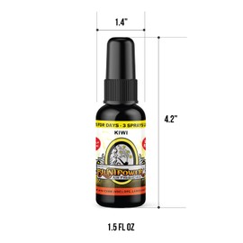 BluntPower (Kiwi, 1 Pack) Concentrated Air Freshener for Room and Car Spray - Oil-Based Diffuser Spray Bottle - Long-Lasting Bathroom Spray, Car Freshener, & Odor Eliminator Spray