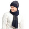 3 Piece Men's Beanie Hat Scarf and Touch Screen Gloves