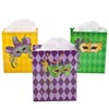Fun Express Mardi Gras Masquerade Gift Bags (set of 12)