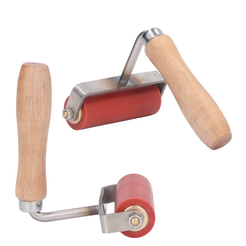 90mm 75° Bend Silicone Roller Handheld Pressure Roller Heat Resistant