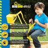Excavator Ride, Sand Digger w/ 360 Rotation Base for Kids