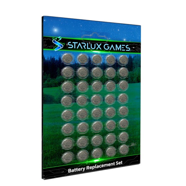 Starlux Games Replacement Battery Set - for Capture The Flag Redux, Wizards & Werewolves, Pool Party, Dive Diamonds, Vikings of The Northern Lights, Protectors of The Rainbow