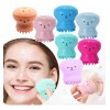 Cepillo Pulpo Masaje Exfoliante Facial Silicona Pack 12pz F