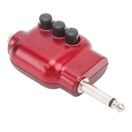 Guitar Pre Amplifier Mini Preamp 6.35mm Plug for Acoustic Guitars Instrument Accessories Red