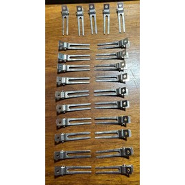 Mona 1950s MONA 25 Pc Professional Metal Curl Clips Pin Up Curl Prop in Original Box