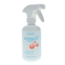 Anasept Antimicrobial Skin and Wound Cleanser, 12 oz. Bottle with Finger Sprayer, Wound Spray, Sterile Rinse, Healing Spray for Hospital and Professional Use