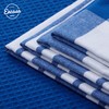 Encasa XO Kitchen Dish Towels Set | Blue | Waffle