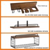 GODDGITT 3-Tier Bathroom Floating Shelves with Curling Iron Holder &