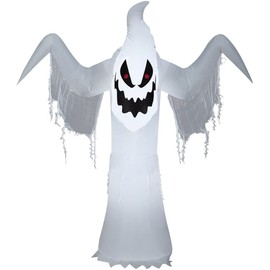 Gemmy Airblown Inflatable Creepy Ghost, 5 ft Tall, White