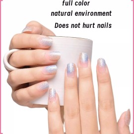 Kit Diy Nail Stickers Pegatinas De Uñas De Gel Semicurado