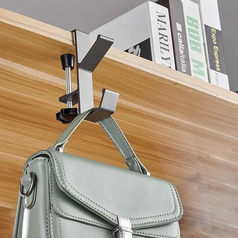HERKINDNESS Table Bag Hooks (Set of 2) – Adjustable Handbag