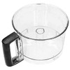 SPARES2GO Main Mixing Bowl with Black Handle Compatible with Magimix