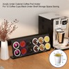 Wall Mounted Coffee Pod Holder Space Saving Under Counter Cabinet