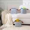10 Inch Cube Storage Basket 3 Pack, Blanket Baskets with