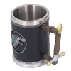 Stainless Steel Liner Mug Resin Decorative Hand Painted Beer Cup