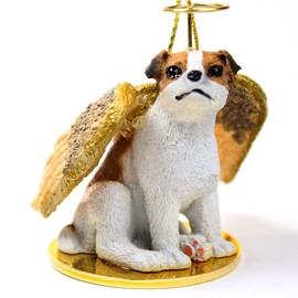 Conversation Concepts Jack Russell Terrier, Smooth Coat, Brown/White Tiny Ones Dog Angels (2 in)