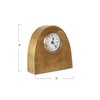 Creative Co-Op Metal Mantel Clock for Display, Antique Gold