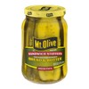 Mt. Olive Old Fashioned Sweet Bread & Butter Sandwich Stuffers Pickles 16 oz (Pack of 12)