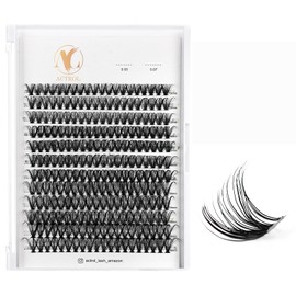ACTROL Individuelle Wimperncluster ACT-C 0.05 12-18mm Mix D Curl - Natürliche & voluminöse Wimpern, wiederverwendbare DIY Wimpernverlängerungen für individuelle Looks - Hypoallergen & Cruelty-Free