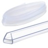 Gump's grocery U Shape Bathroom Seal, Transparent Shower Screen Seal,