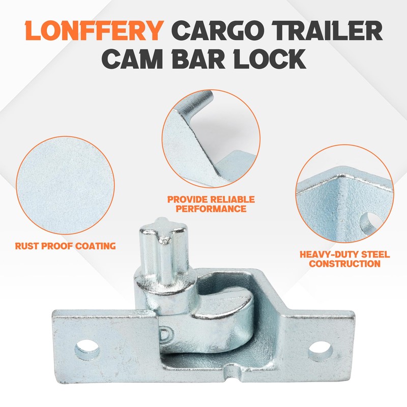 LONFFERY Dump Trailer Cam Lock Set,Replacement for Cambar Rear/Side Door
