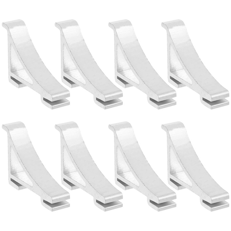 Housoutil 8 Piece Refrigerator Shelf Clips Gallery Clip Holder for