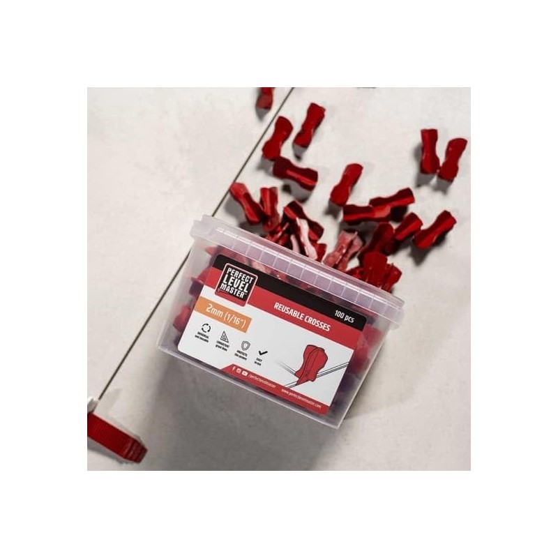Perfect Level Master T-Lock Tile Crosses (2MM (3/32"))
