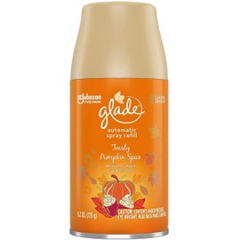 Glade Automatic Spray Refill 1 CT, Toasty Pumpkin Spice, 6.2 OZ. Total, Air Freshener