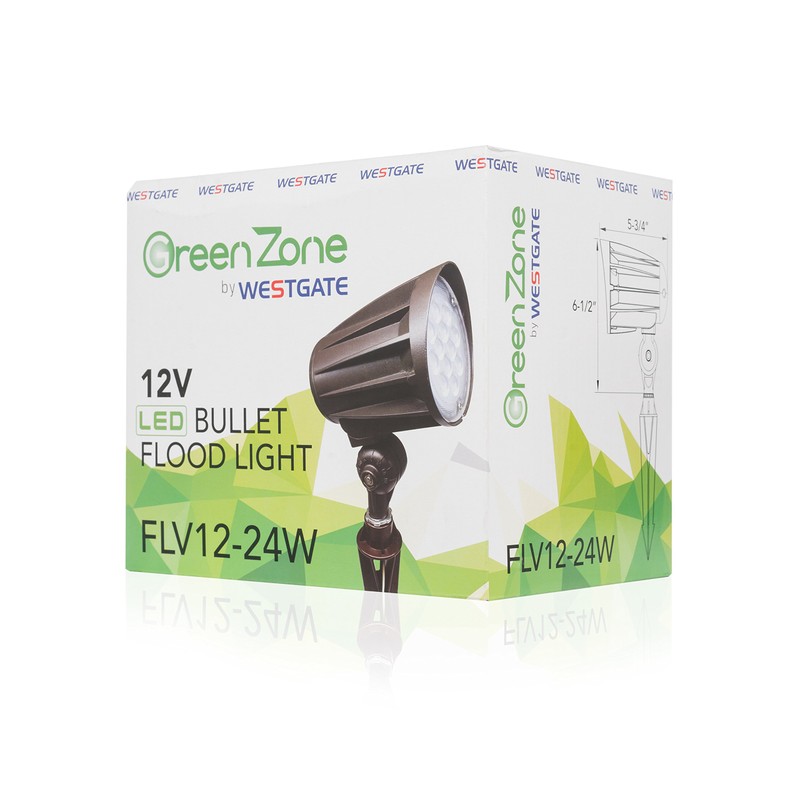 Westgate WG LED 12 Volt Outdoor Landscape Garden Bullet Flood