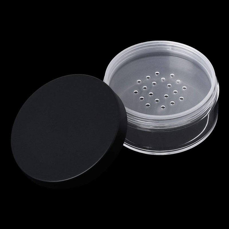 JAGETRADE 50 g Plastic Empty Loose Powder Box with Strainer