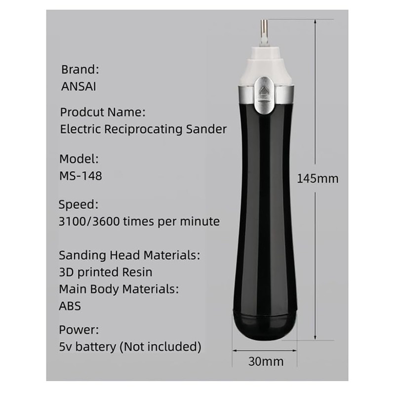 berjalan 8pcs Electric Alternative Sander with Sanding for Hobbies, Art,