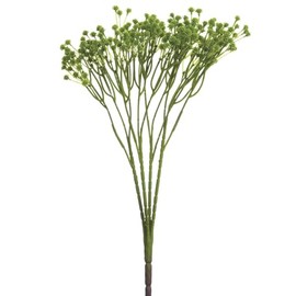 15" Gypsophila Baby's Breath Silk Flower Bush -Green (Pack of 12)