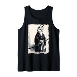 Samurai Kitsune Fox Warrior Japanese Culture Ukiyo-e Tank Top