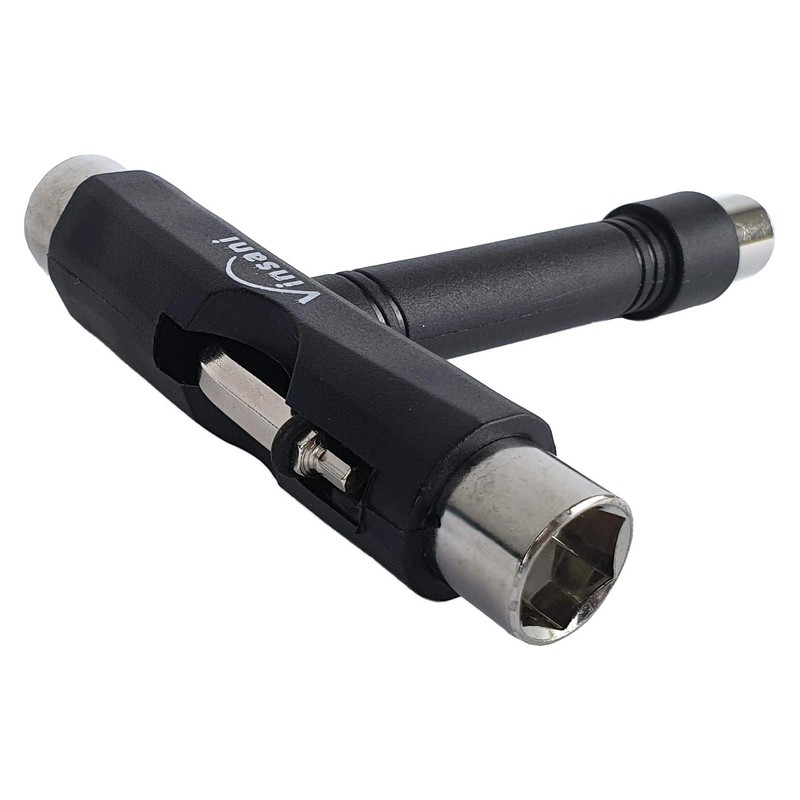 Vinsani All-In-One Skate Tools Multi-function Portable Skateboard T-Shape Tool Accessory