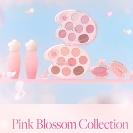 DASIQUE Shadow Palette + Single Shadow + Pure Water Lip Gloss Set 3items [Pink Blossom Collection], Palette#$%Single Shadow#$%Lip Gloss:30 Cherry Blossom-03 Cherry Blossom-16 Love Flower