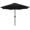 JEAREY 10ft Olefin Patio Umbrellas Outdoor Umbrella with Auto Tilt